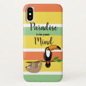 Tropisch paradijs, luiaard en toucan Case-Mate iPhone case (Achterkant)