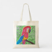 Tropisch paradijs Macaw Tote Bag (Achterkant)