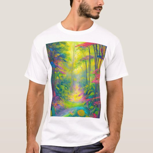 Tropisch paradijs - Oerwoud paradise T-shirt (Voorkant)