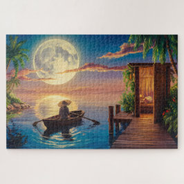 Tropisch Paradijs Olieverfschilderij Legpuzzel