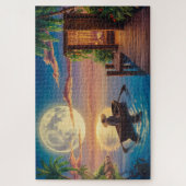 Tropisch Paradijs Olieverfschilderij Legpuzzel (Verticaal)