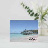 Tropisch paradijs op Antigua Briefkaart (Staand voorkant)