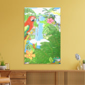 Tropisch paradijs op Canvas met opties Afdruk (Insitu (Woonkamer))