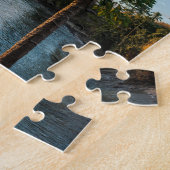 Tropisch paradijs op zonsondergang, Fiji Legpuzzel (Zijkant)