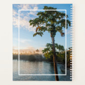 Tropisch paradijs op zonsondergang, Fiji Planner (Achterkant)