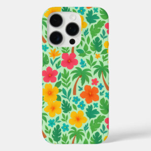 Tropisch Paradijs – Palmbladeren & Hibiscus Patroo iPhone 16 Pro Hoesje
