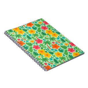 Tropisch Paradijs – Palmbladeren & Hibiscus Patroo Notitieboek