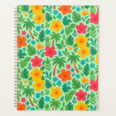 Tropisch Paradijs – Palmbladeren & Hibiscus Patroo Planner (Voorkant)