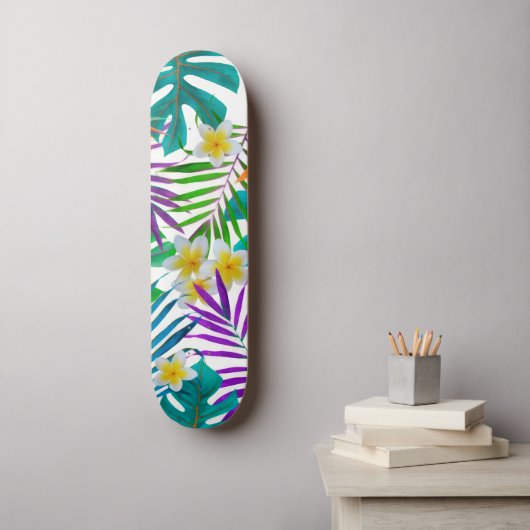Tropisch paradijs persoonlijk skateboard (Muurkunst)
