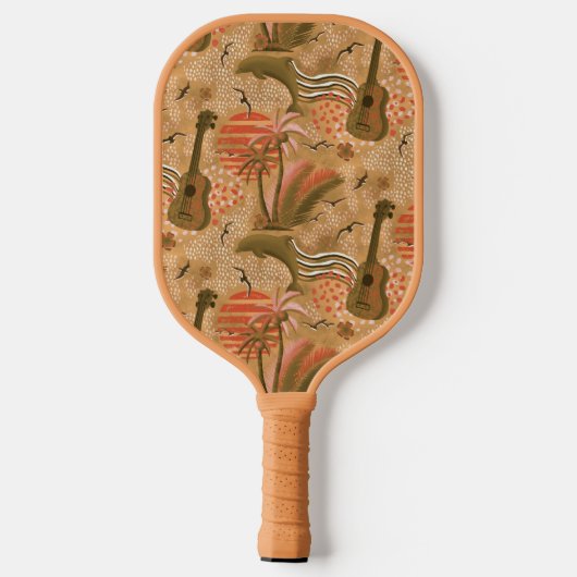 Tropisch paradijs pickleball paddle (Achterkant)