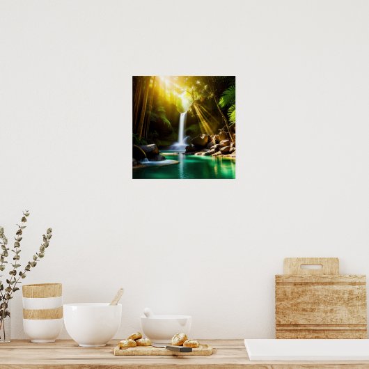 Tropisch paradijs poster (Keuken)