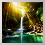 Tropisch paradijs poster (Voorkant)