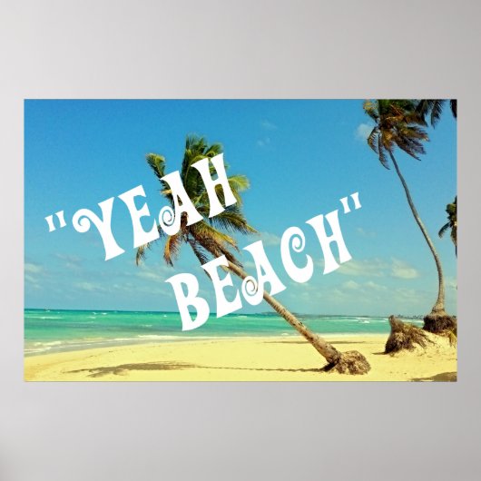 Tropisch paradijs poster (Voorkant)