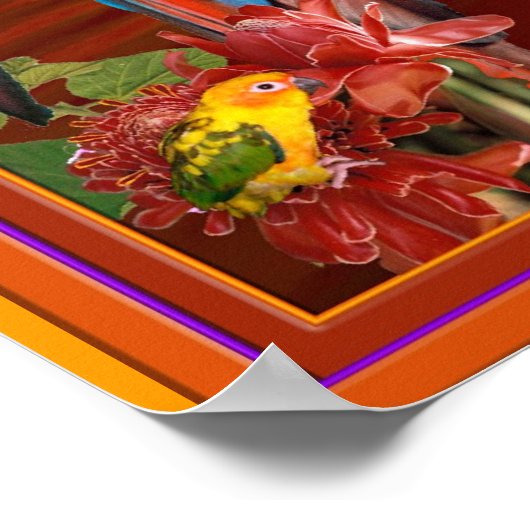 Tropisch paradijs poster (Hoek)