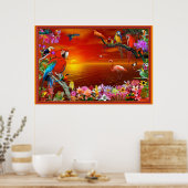 Tropisch paradijs poster (Keuken)