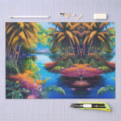 Tropisch paradijs reflectie tissuepapier (Craft)