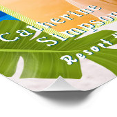 Tropisch Paradijs Reis Herinneringen Zee Perfect Poster (Hoek)