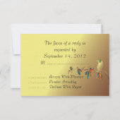 Tropisch Paradijs RSVP Huwelijksuitnodiging (Achterkant)