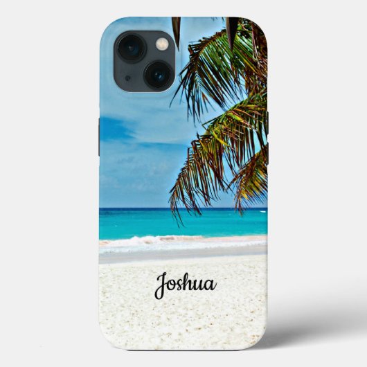 Tropisch paradijs sjabloon, aanpasbaar Case-Mate iPhone case (Achterkant)