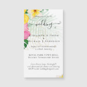 Tropisch Paradijs Strand Bruiloft Levendige Bloeme (Voorkant)