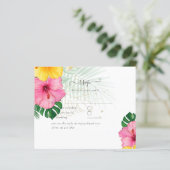 Tropisch Paradijs Strand Bruiloft Levendige Bloeme (Staand voorkant)