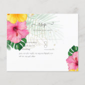 Tropisch Paradijs Strand Bruiloft Levendige Bloeme (Voorkant)