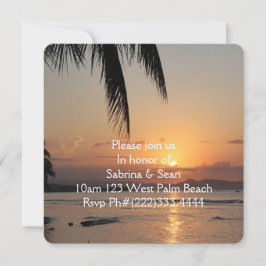 Tropisch Paradijs Strand Palm Bestemming Bestemmin Kaart