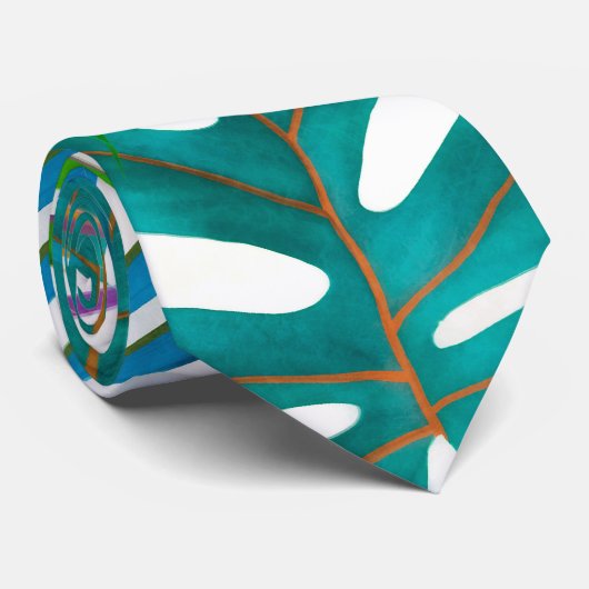 Tropisch paradijs stropdas (Opgerold)