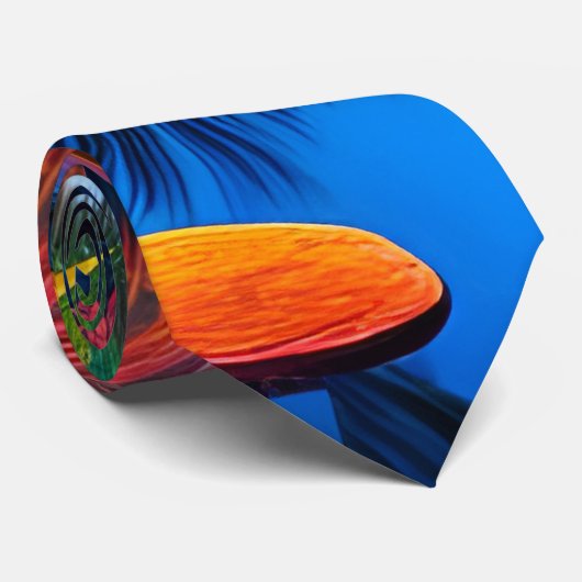 Tropisch paradijs stropdas (Opgerold)