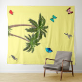 Tropisch paradijs Tapestry Wandkleed (In Situ (horizontaal))