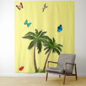 Tropisch paradijs Tapestry Wandkleed (In situ)