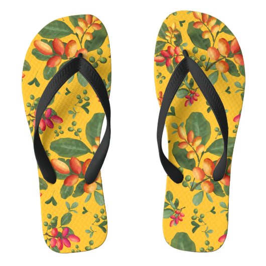 Tropisch paradijs teenslippers (Voetbed)