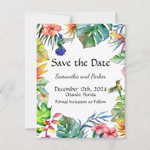 Tropisch Paradijs Thema Save The Date