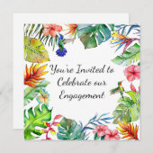 Tropisch Paradijs Thema Uitnodiging (Voorkant / Achterkant)