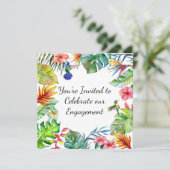 Tropisch Paradijs Thema Uitnodiging (Staand voorkant)