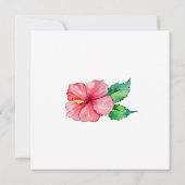 Tropisch Paradijs Thema Uitnodiging (Achterkant)