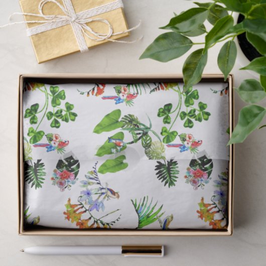 Tropisch paradijs tissuepapier (Geschenk)