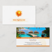 Tropisch paradijs | Toerismereisagent Visitekaartje (Voorkant / Achterkant)