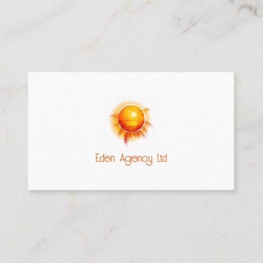 Tropisch paradijs | Toerismereisagent Visitekaartje (Voorkant)