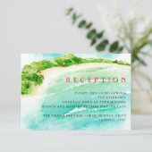 Tropisch Paradijs | Trouwreceptie bestemming Informatiekaartje (Staand voorkant)