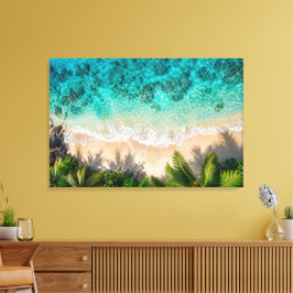 Tropisch Paradijs Turquoise Oceaan Canvasprint Canvas Afdruk