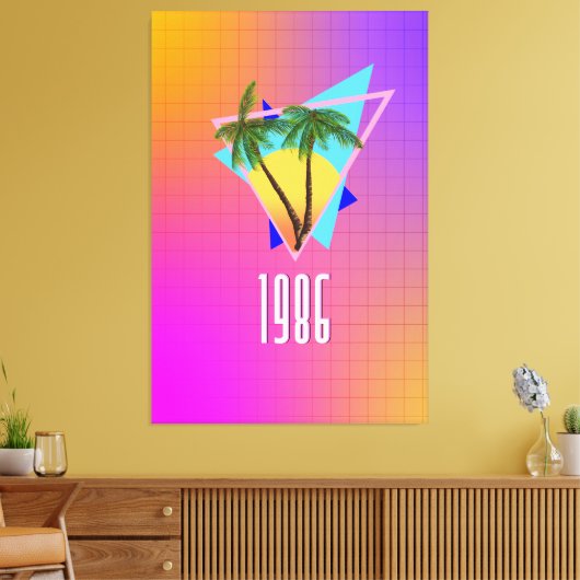 tropisch paradijs van 1986 canvas afdruk (Insitu (Woonkamer))