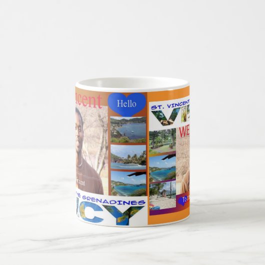 tropisch paradijs, vincent eiland koffiemok (Center)