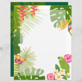 Tropisch Paradijs Wit Blank (Voorkant / Achterkant)