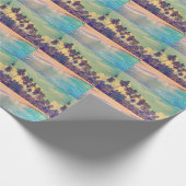 Tropisch paradijs: zee, hotel, strand. cadeaupapier (Hoek)