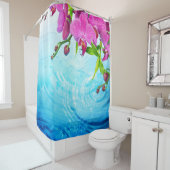 tropisch paradijs,zen,vrede,bemiddeling,yoga,chakr douchegordijn (In situ)