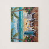 Tropisch paradijsbeeld legpuzzel (Verticaal)