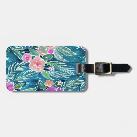 Tropisch paradijse zeemacht bagagelabel (Voorkant horizontaal)