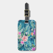 Tropisch paradijse zeemacht bagagelabel (Voorkant verticaal)