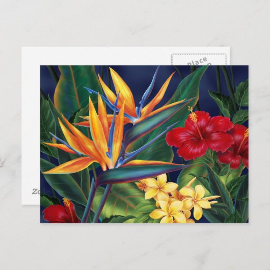 Tropisch paradijselijk Briefkaart (Voorkant / Achterkant)